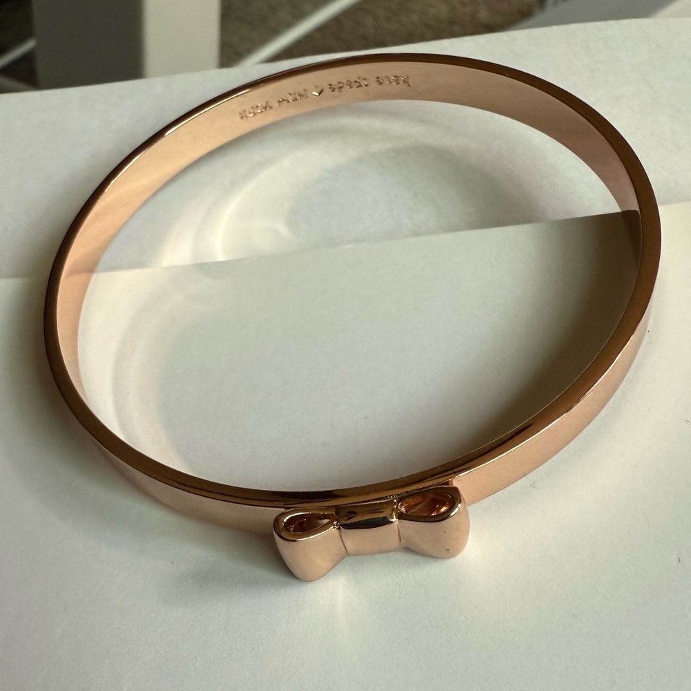 Kate Spade Rose Gold Bow Bracelet